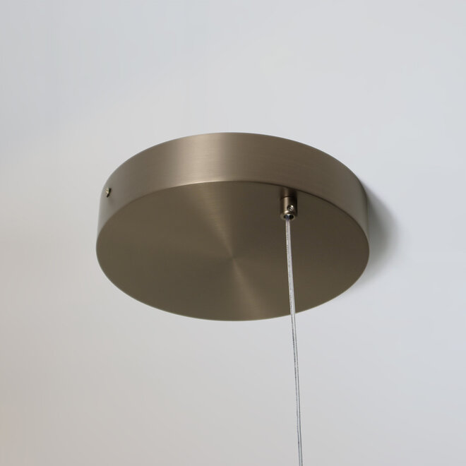 HALO Up-Down Slim LED ring hanglamp - Geborsteld champagne