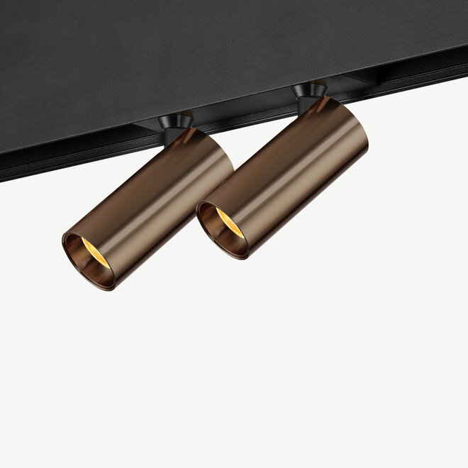 CLIXX SLIM magnetisch rail verlichtingssysteem - SPOT35D LED module  - geborsteld brons