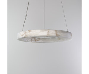 ALABASTER HALO 800 LED Ring Hanglamp - Natuursteen