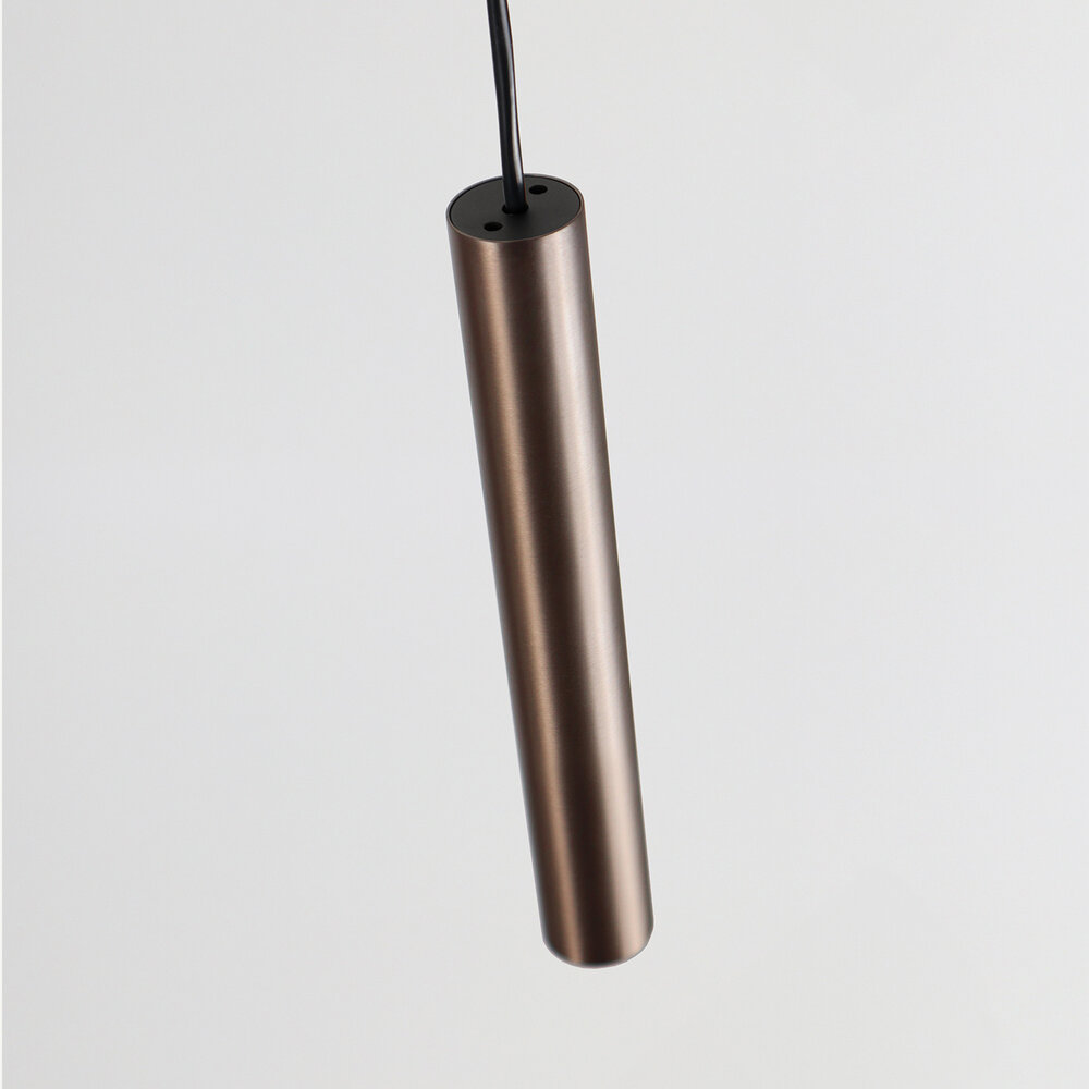 CLIXX SLIM magnetisch rail verlichtingssysteem - TUBE Hanglamp 35 LED module - Geborsteld Brons