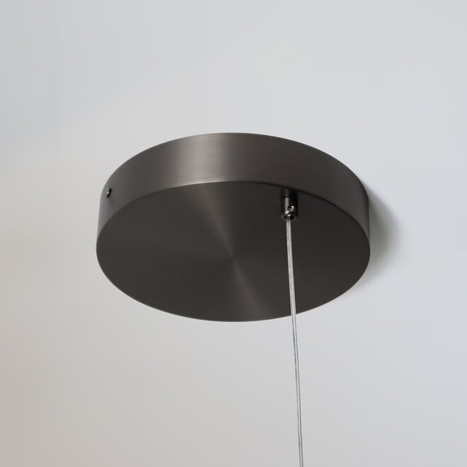 HALO LED ring hanglamp - Geborsteld zwart