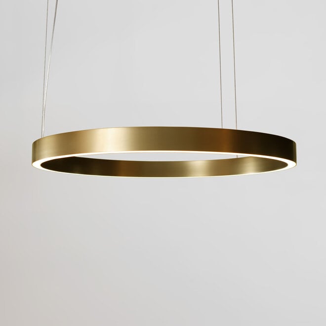 HALO Up-Down Slim LED ring hanglamp - Geborsteld goud