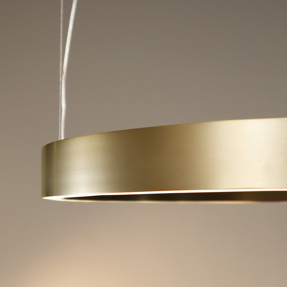 HALO Up-Down Slim LED ring hanglamp - Geborsteld Goud