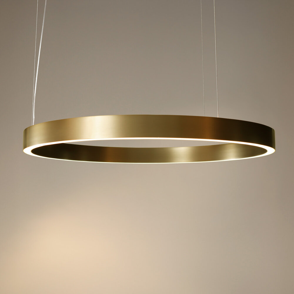 HALO Up-Down Slim LED ring hanglamp - Geborsteld Goud