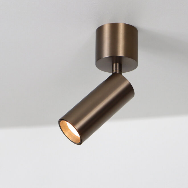 SPOT40 surface mounted adjustable LED spot - Brushed Bronze