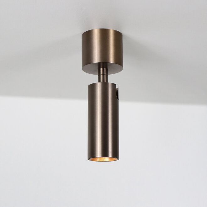 SPOT40 surface mounted adjustable LED spot - Brushed Bronze