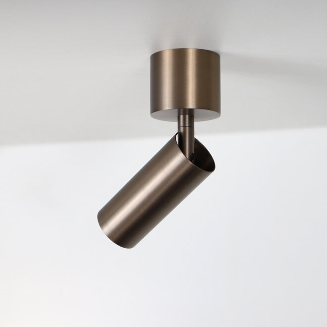 SPOT40 surface mounted adjustable LED spot - Brushed Bronze