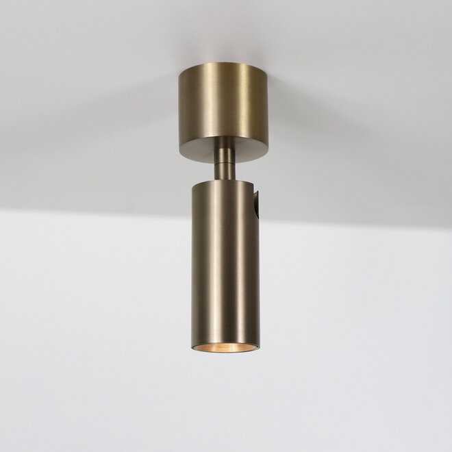 SPOT40 surface mounted adjustable LED spot - Brushed Gold