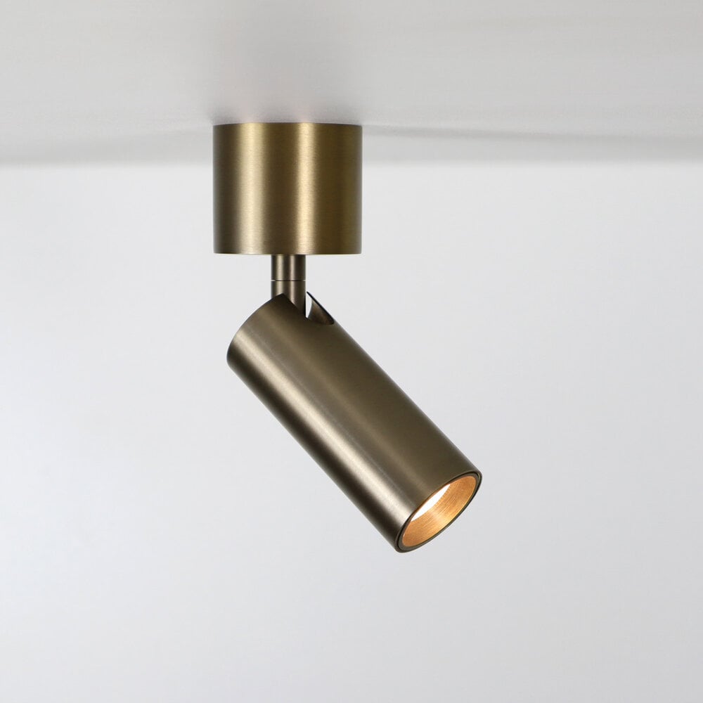 SPOT40 surface mounted adjustable LED spot - Brushed Gold