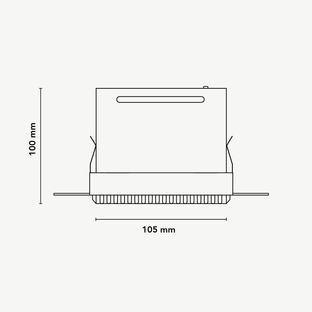 Trimless inbouw LED spot BLEND Wit dubbel