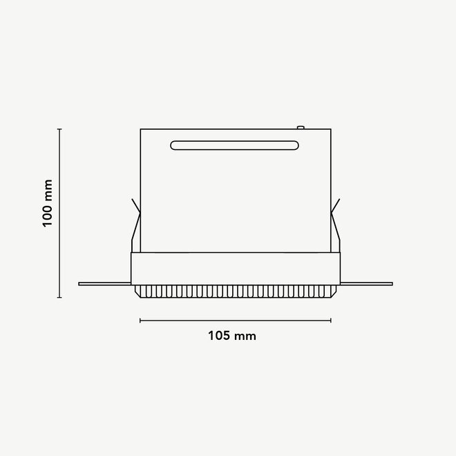 Trimless recessed LED spot BLEND white double