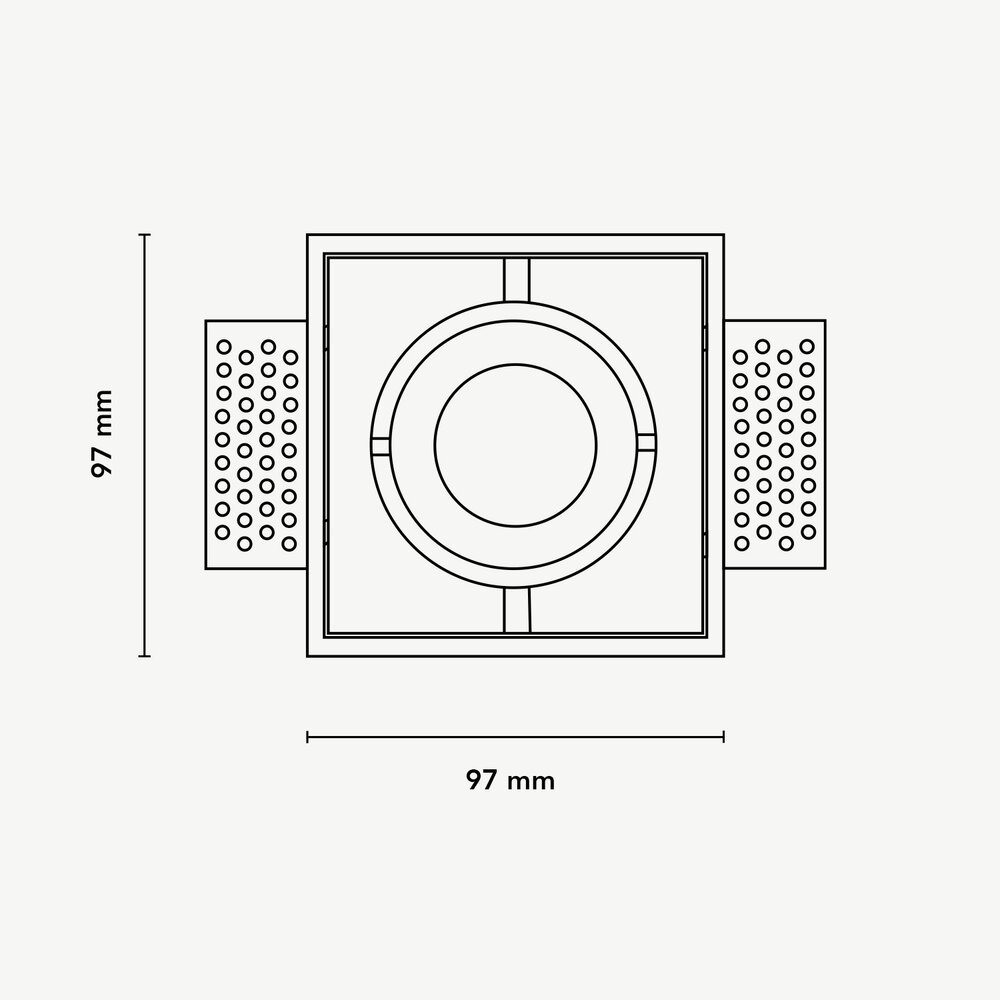 Trimless recessed spot BLEND GU10 White single