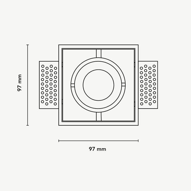 Trimless recessed spot BLEND GU10 white single