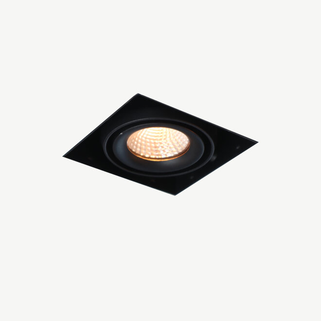 Trimless recessed LED spot BLEND black single
