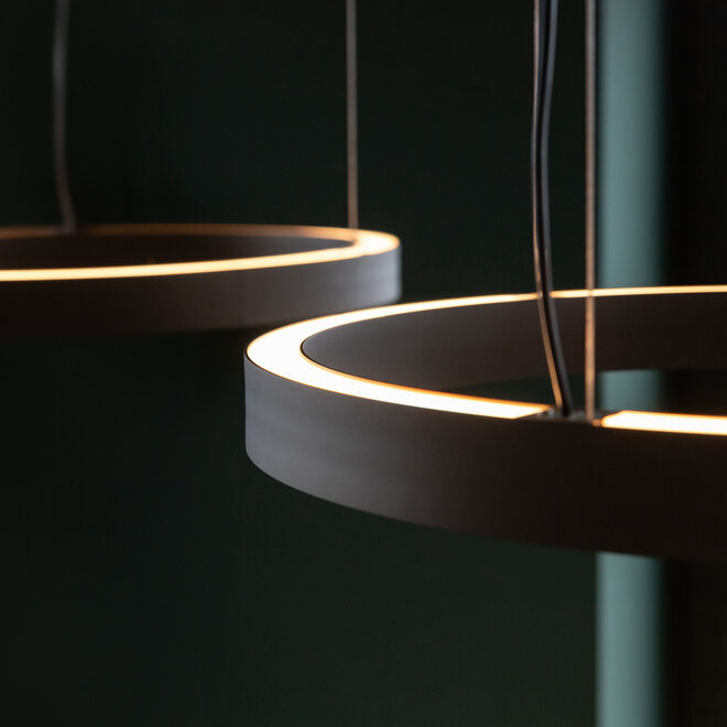 LED ring pendant lamp HALO Up-Down ∅1200 mm - gold