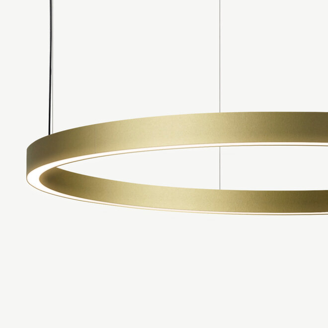 LED ring pendant lamp HALO Up-Down ∅900 mm - gold