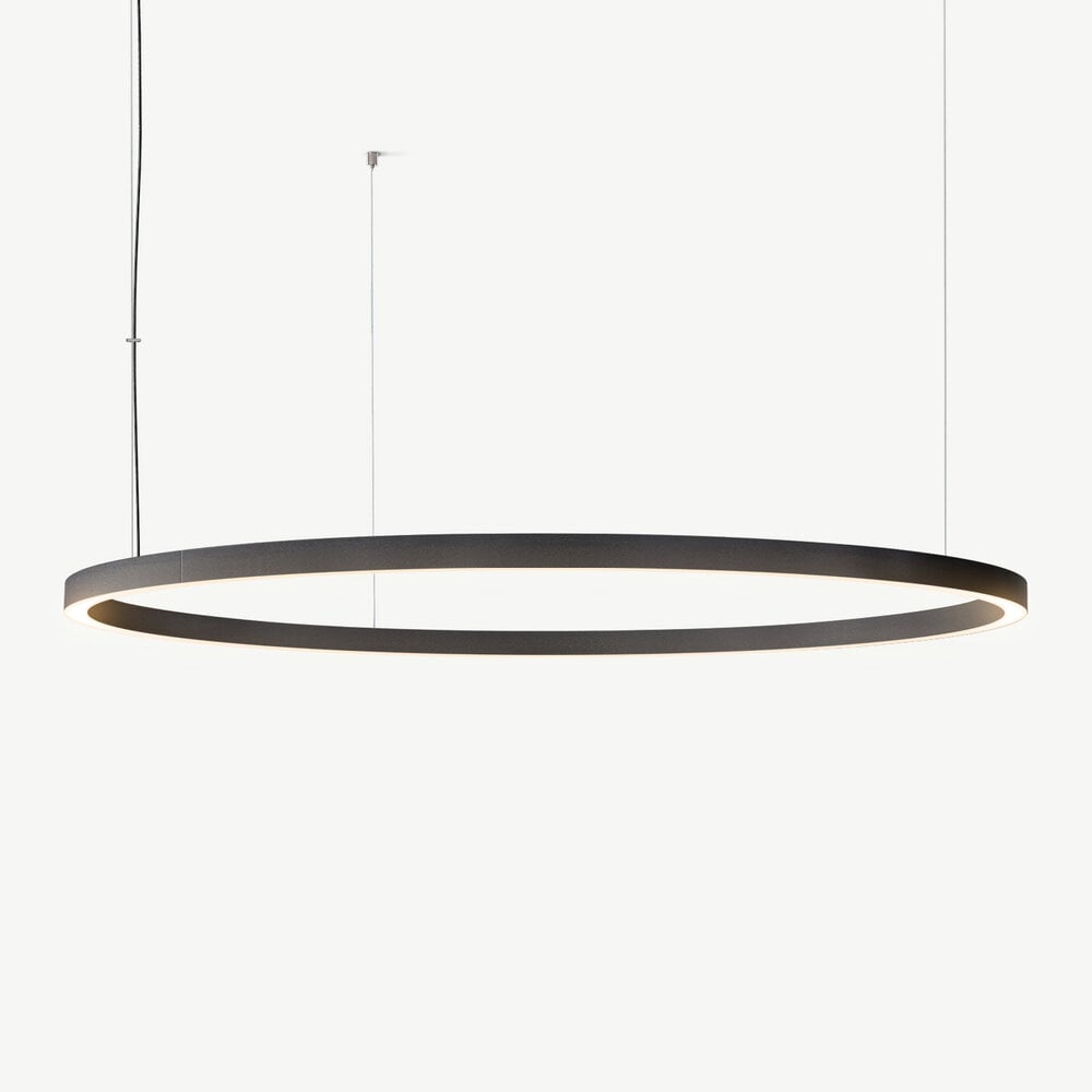 LED ring pendant lamp HALO Up-Down ∅1800 mm - Black