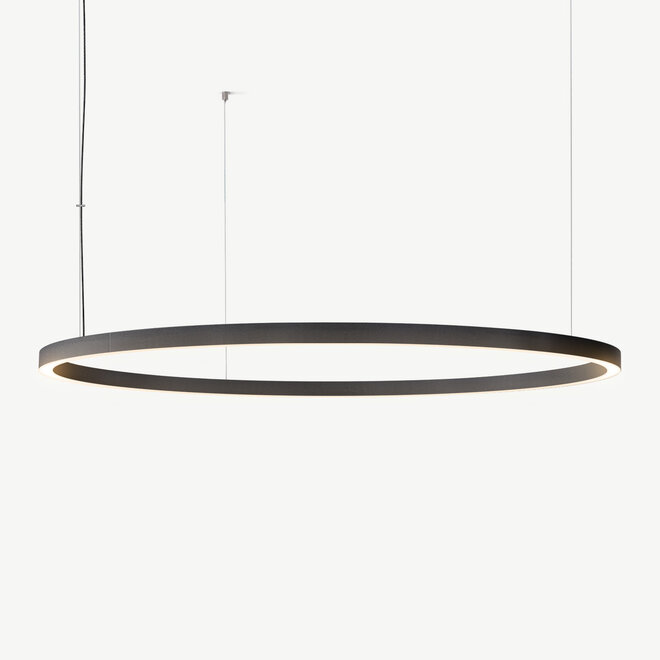 LED ring pendant lamp HALO Up-Down ∅1800 mm - black