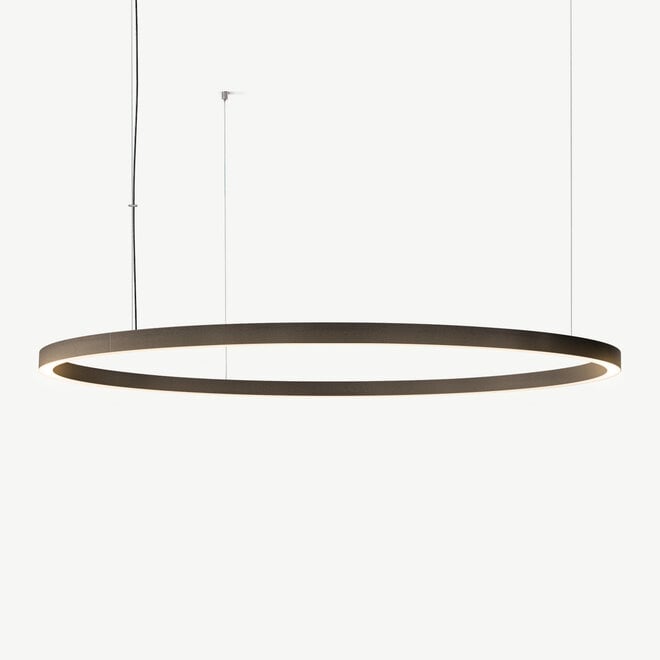 LED ring pendant lamp HALO Up-Down ∅1800 mm - bronze