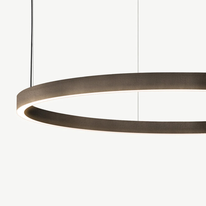 LED ring pendant lamp HALO Up-Down ∅1200 mm - bronze