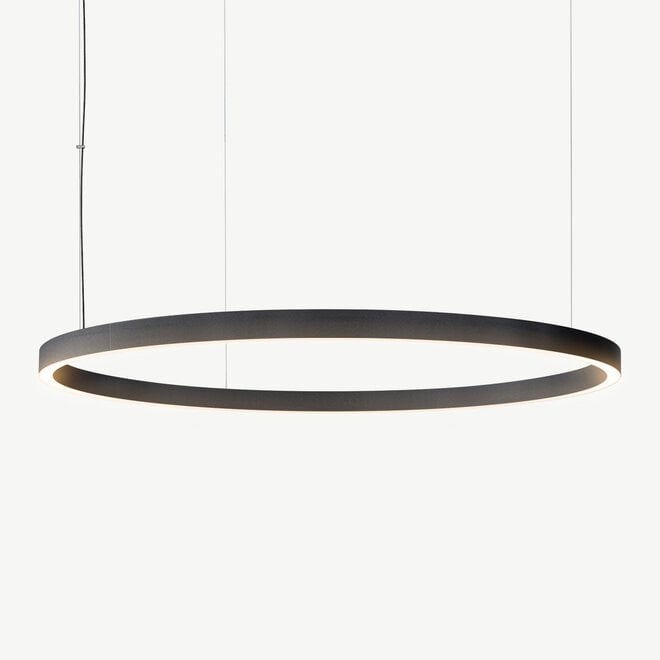 LED ring pendant lamp HALO Up-Down ∅1200 mm - black