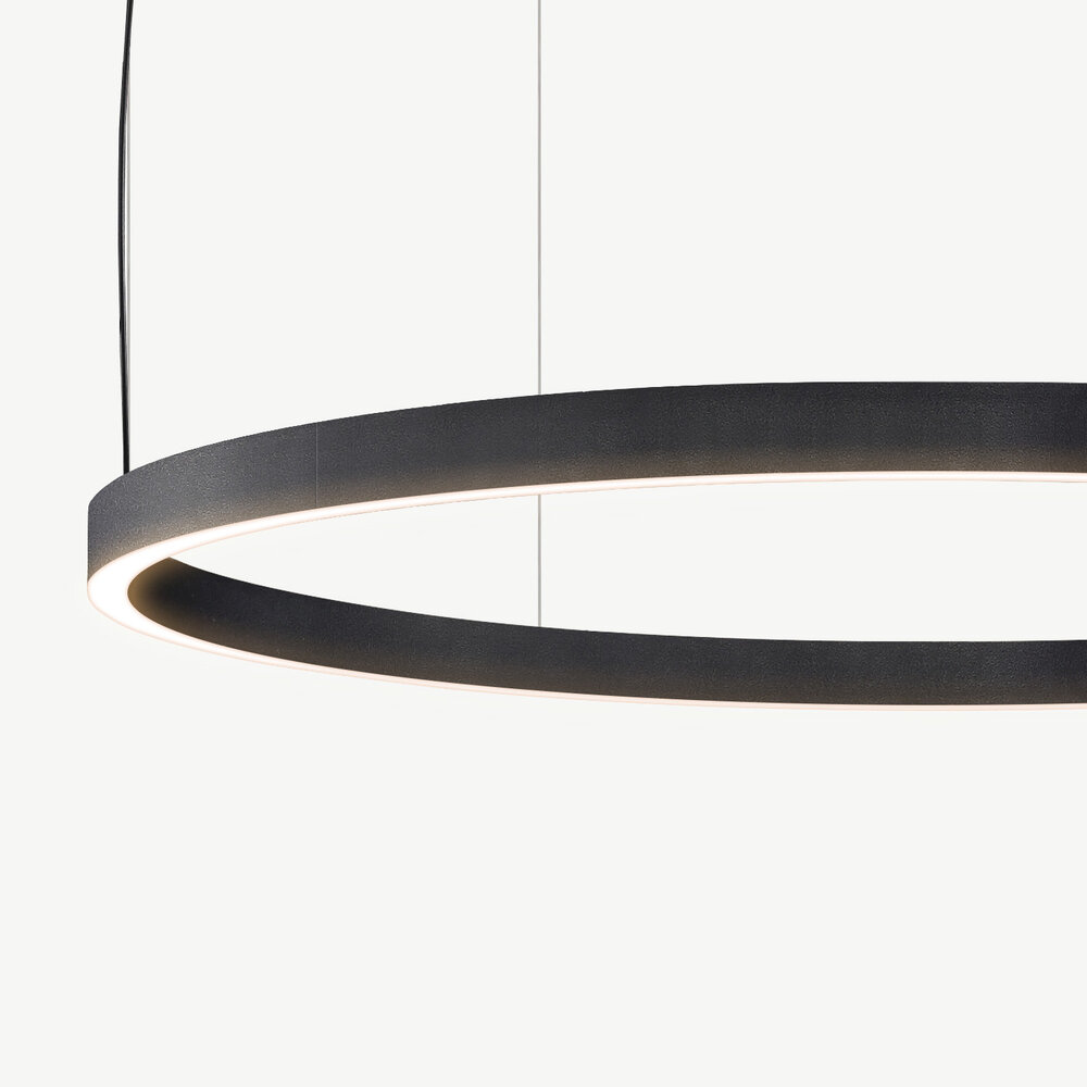 LED ring hanglamp HALO Up-Down ∅1200 mm - Zwart