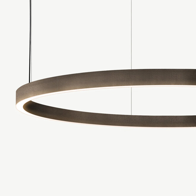 LED ring pendant lamp HALO Up-Down ∅600 mm - bronze