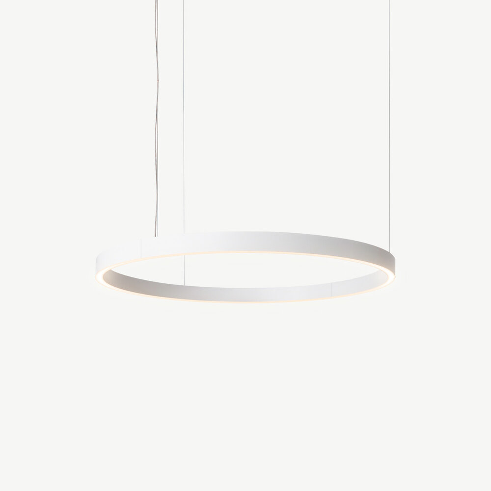 LED ring pendant lamp HALO Up-Down ∅600 mm - White