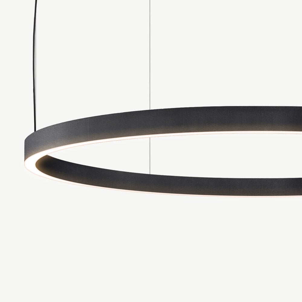 LED ring hanglamp HALO Up-Down ∅600 mm - Zwart