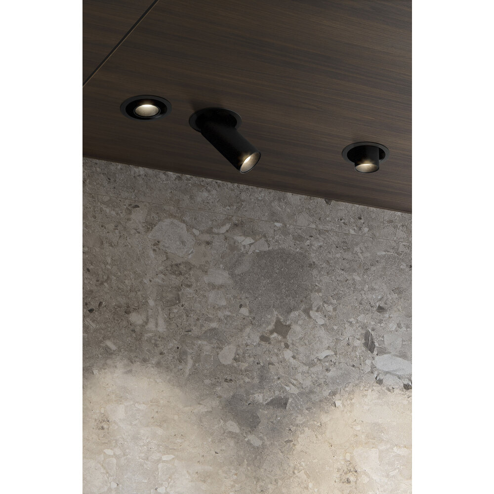 Retractable recessed LED spot PEEK - Black