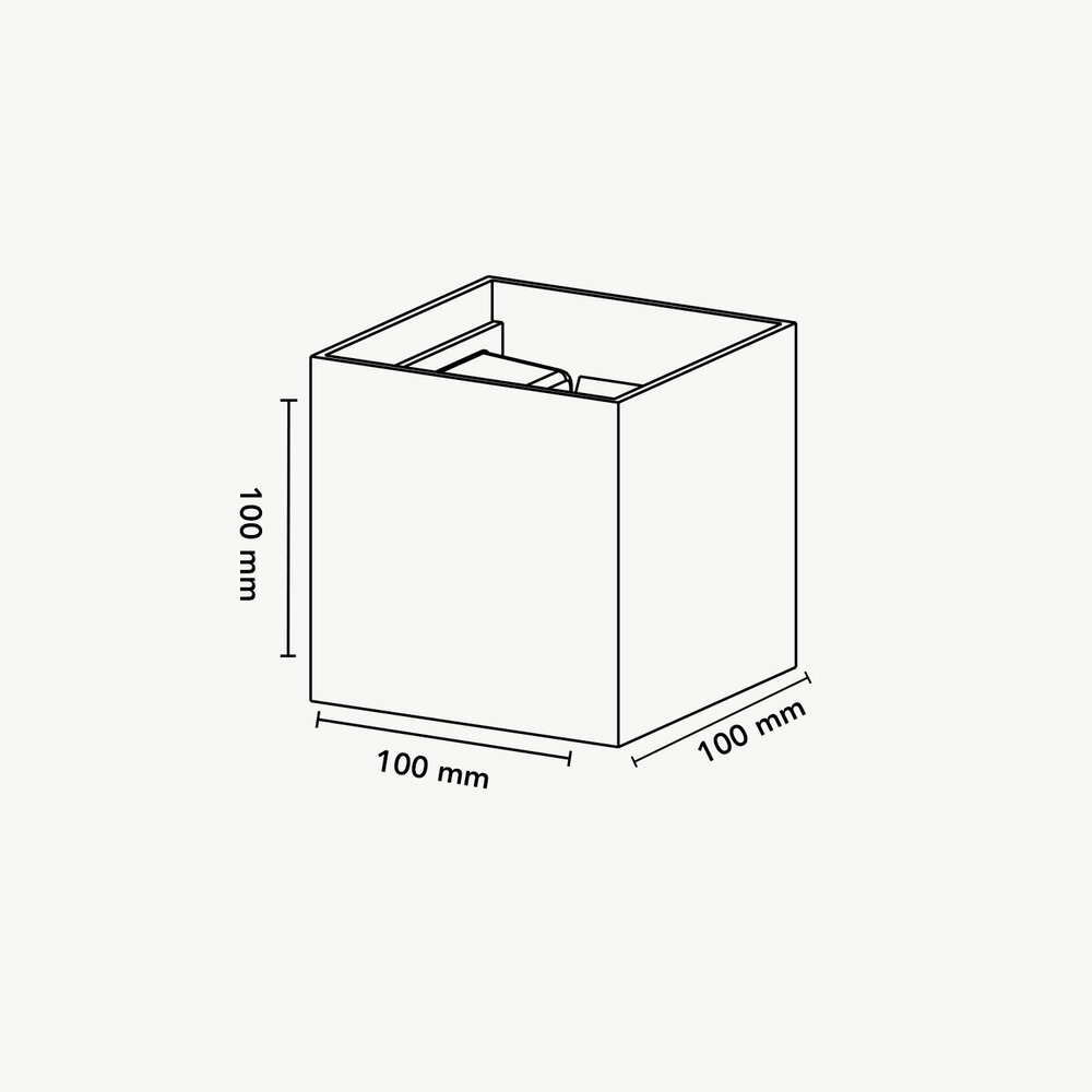 Boxx wall lamp LED - Black