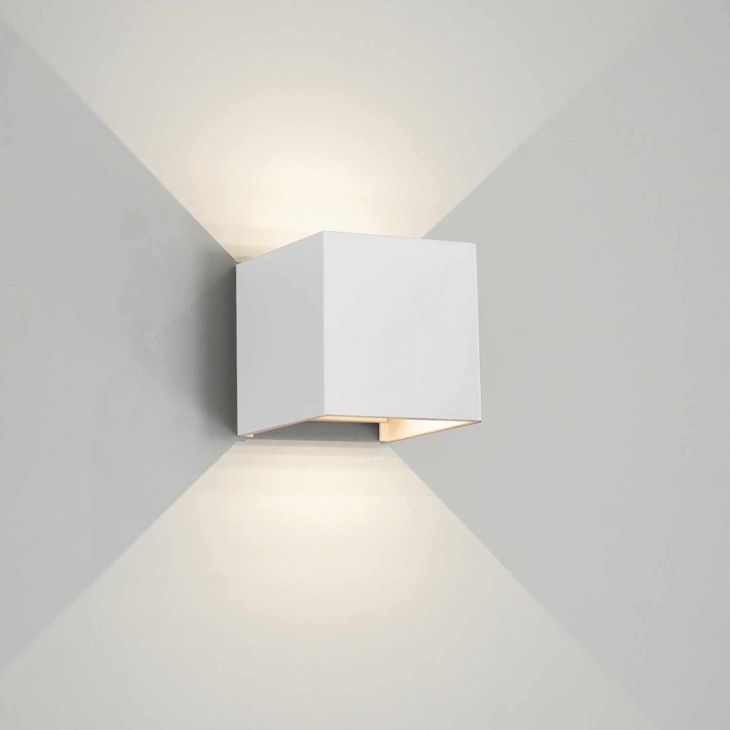 Wall Light BOXX Square LED Dimmable White – Indoor/Outdoor - Lightinova ...
