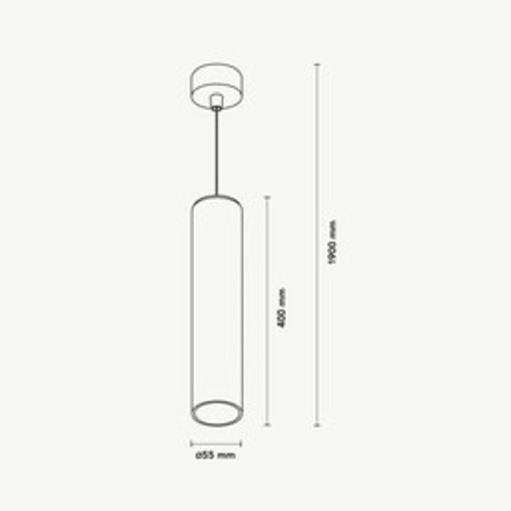 Hanglamp TUUB 400 - Wit