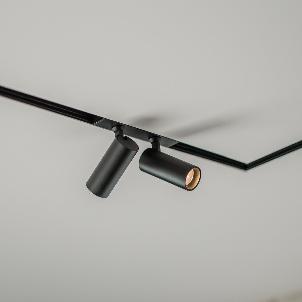 CLIXX magnetisch rail verlichtingssysteem - inbouw (trimless) profiel - Zwart