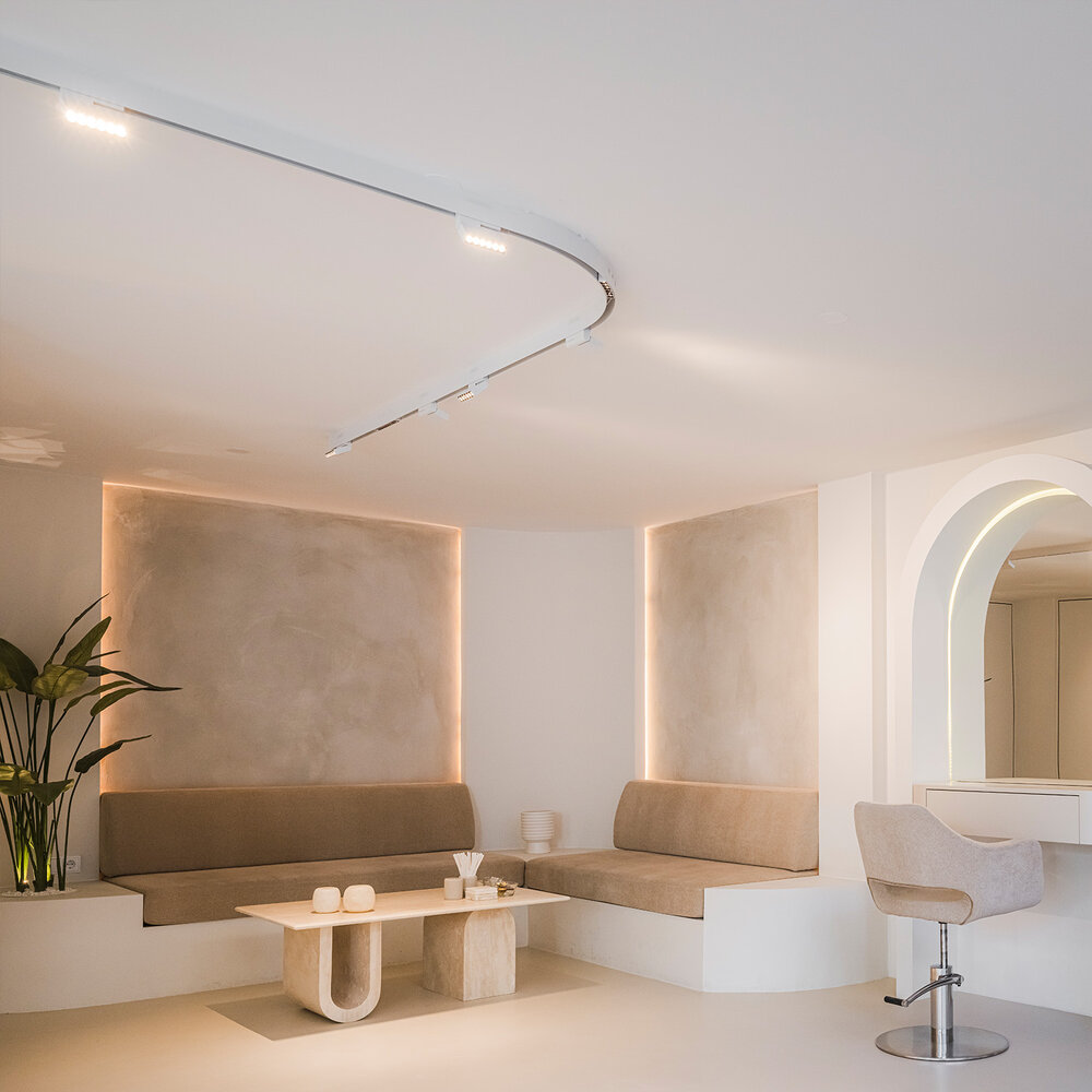 CLIXX SLIM magnetic track lighting system - surface/pendant 1/4 circle Ø 600