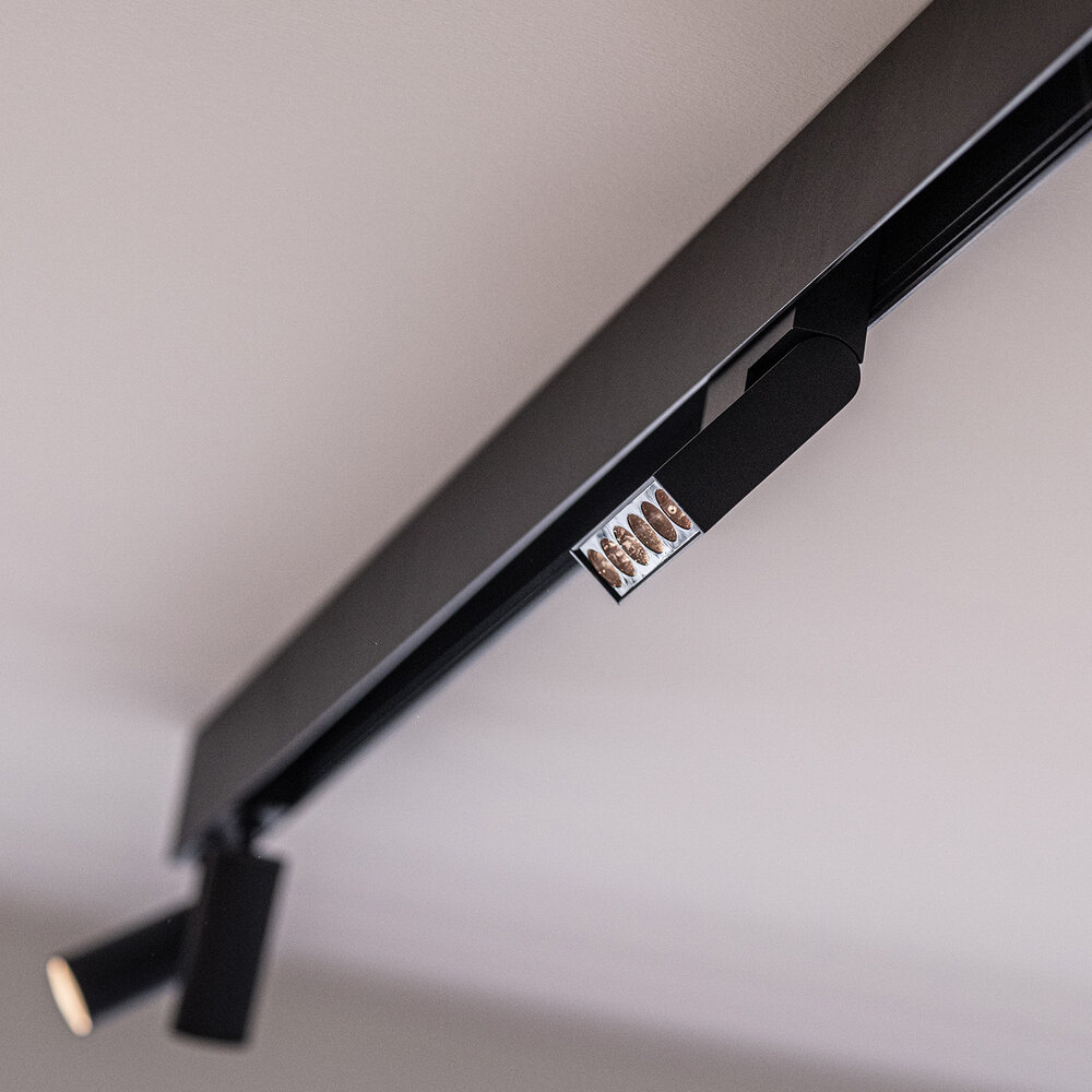 CLIXX magnetisch rail verlichtingssysteem - FOLD03 DOTS LED module - Zwart