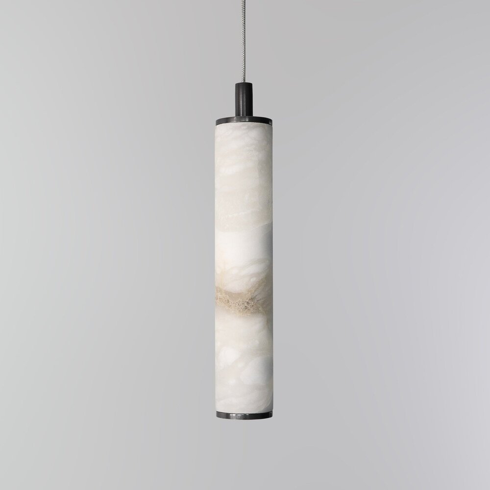 TUBE 250 LED hanglamp - Albast natuursteen