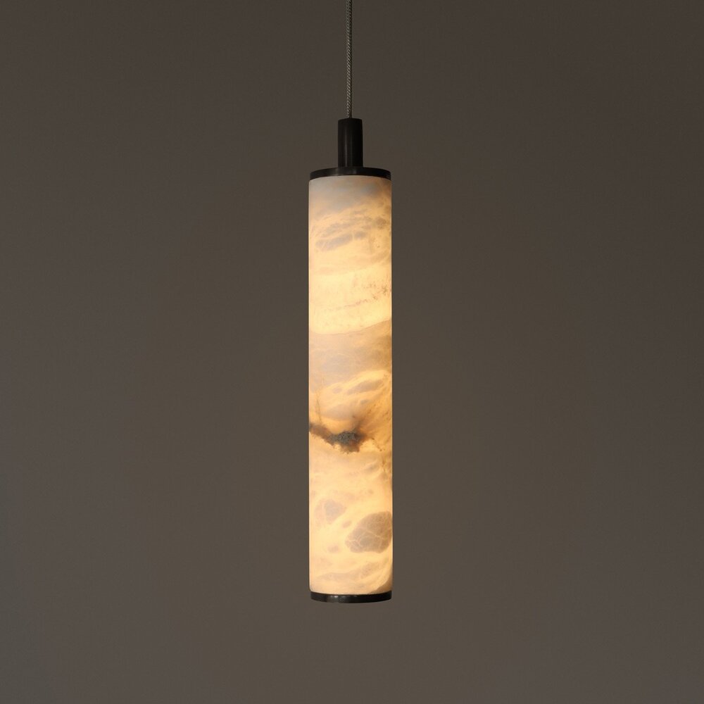 TUBE 250 LED hanglamp - Albast natuursteen