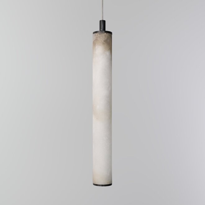 TUBE 400 LED hanglamp - Albast natuursteen