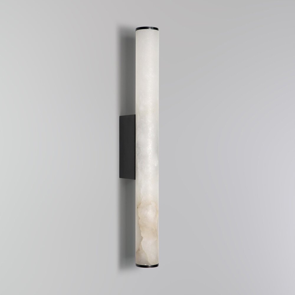 TUBE 400 LED wall lamp – Alabaster natural stone