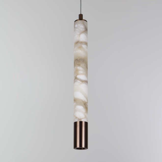 TUBE 400 SPOT LED hanglamp - Albast natuursteen