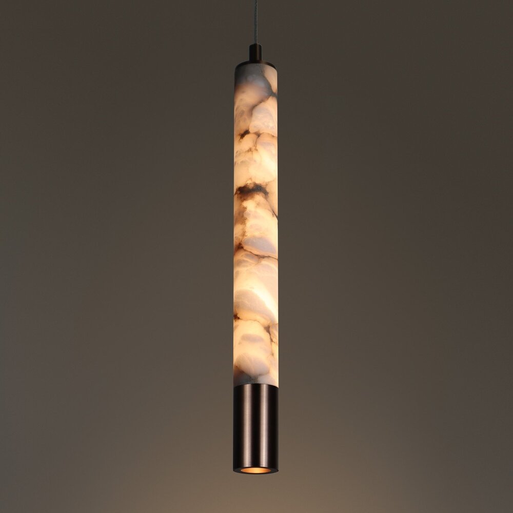 TUBE 400 SPOT LED hanglamp - Albast natuursteen