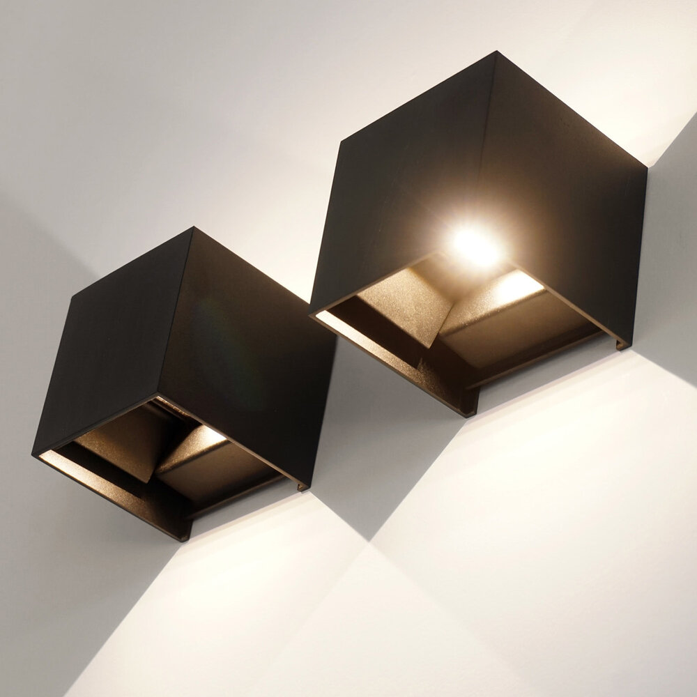 BOXX wandlamp LED -  Zwart