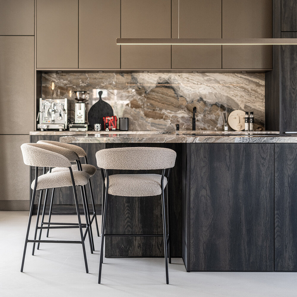 LINE linear LED pendant lamp up-down - Brushed Champagne