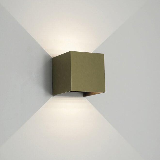 Boxx wall lamp LED - Brushed Gold