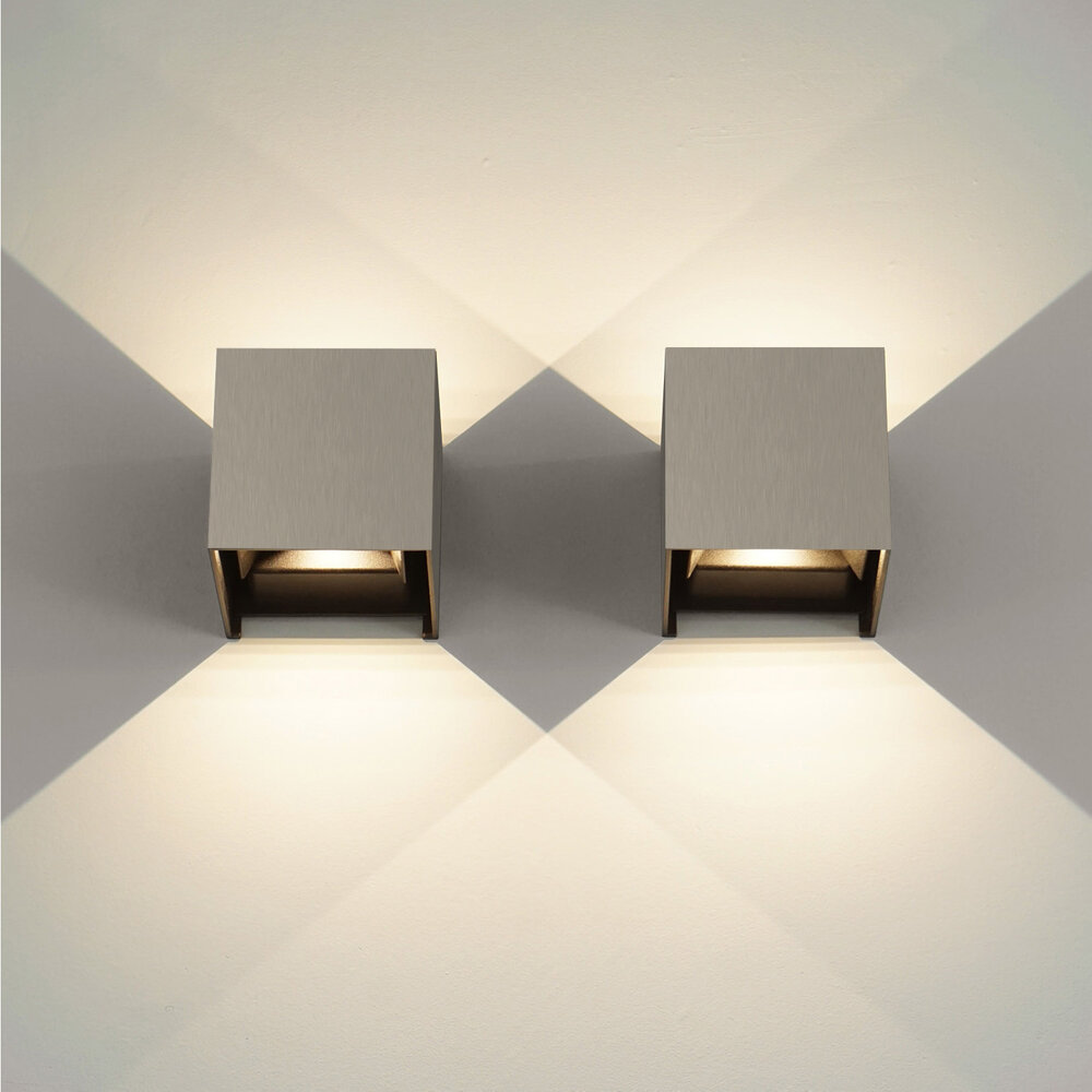 Boxx wall lamp LED - Brushed Champagne