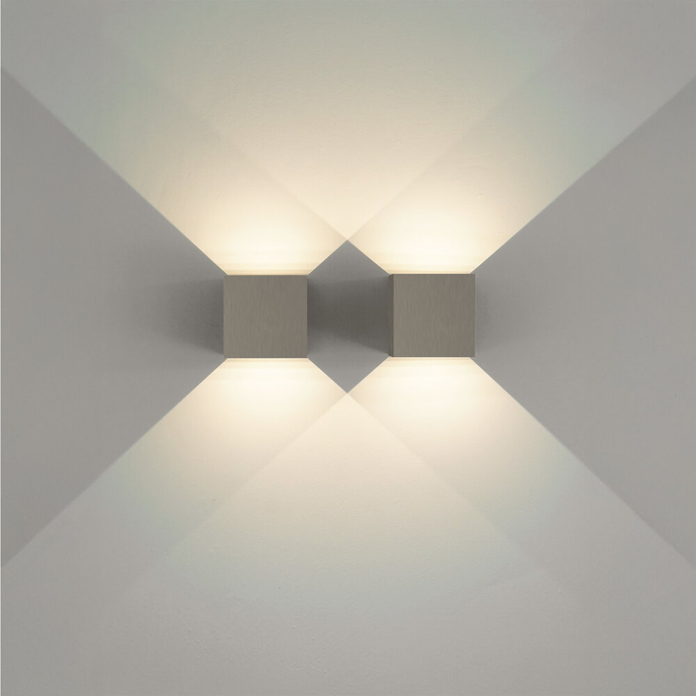 Boxx wall lamp LED - Brushed Champagne