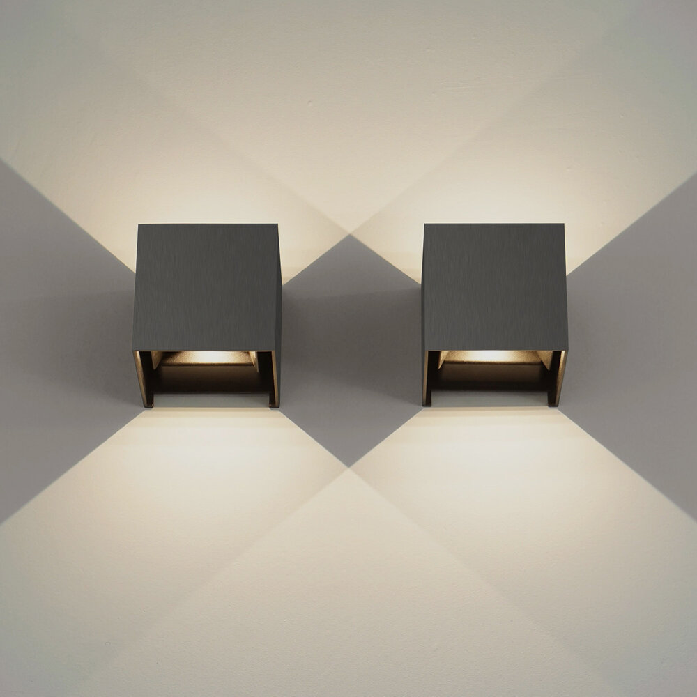 Boxx wall lamp LED - Brushed Black