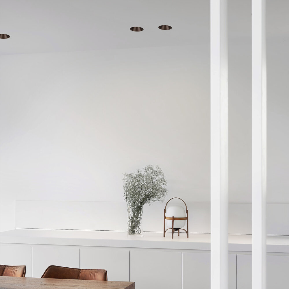 CONE - Verdiepte anti-verblinding trimless inbouw LED spot - Gepoedercoat Zwart