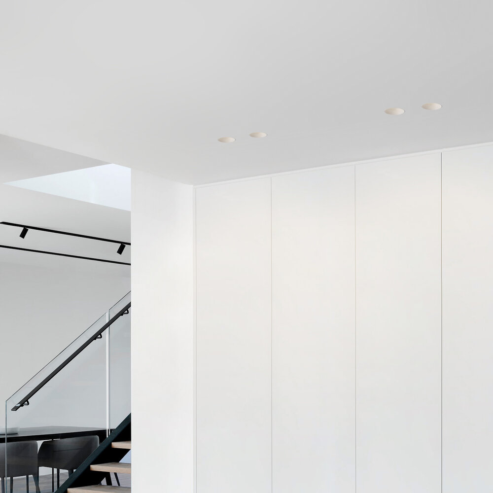 CONE - Verdiepte anti-verblinding trimless inbouw LED spot dubbel - Gepoedercoat Zwart